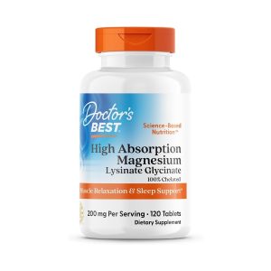 Doctor's Best High Absorption Magnesium, 120 tabletas