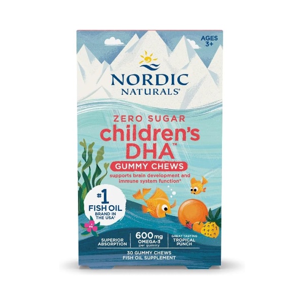 Nordic Naturals Children's DHA Gummies, 600 mg Omega-3, 30 gomitas