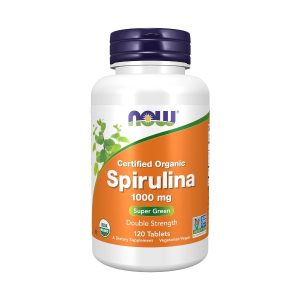 NOW Spirulina 1000mg, 120 tablets
