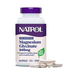 Natrol glicinato de magnesio 240 mg, 60 capsulas
